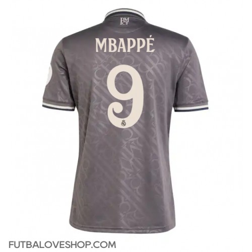 Dres Real Madrid Kylian Mbappe #9 Tretina 2024-25 Krátky Rukáv